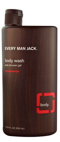3 PACK of Every Man Jack Body Wash and Shower Gel Cedarwood -- 16.9 fl oz