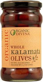 3 PACK of Divina Whole Organic Kalamata Olives -- 10.2 oz