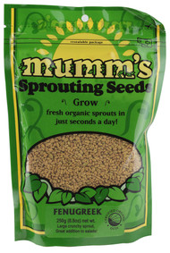Mumms, Organic Sprouting Seeds Fenugreek - 8.8 oz