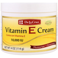 3 PACK of De La Cruz, Vitamin E Cream, 10,000 IU, 4 oz (114 g)