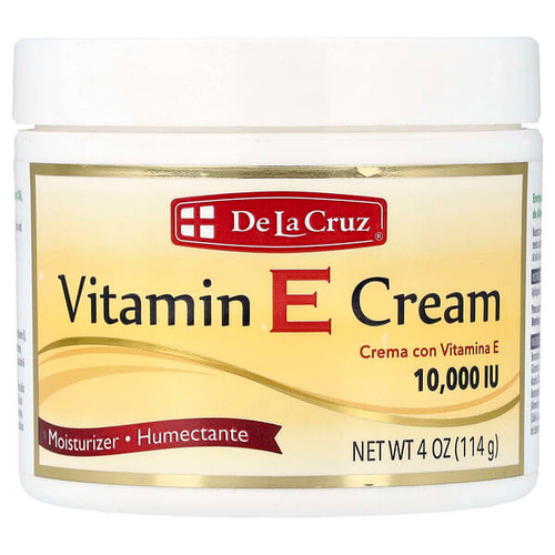 <img alt="De La Cruz, Vitamin E Cream, 4 oz (114 g)" title="De La Cruz, Vitamin E Cream, 4 oz (114 g),024286180003"