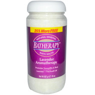 Queen Helene, Batherapy, Natural Mineral Bath Salts, Lavender Aromatherapy, 20 oz (567 g) (5 PACK)