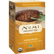 3 PACK of Numi Tea, Organic Tea, Herbal Teasan, Honeybush, Caffeine Free, 18 Tea Bags, 1.52 oz (43.2 g)