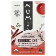 <img alt="Numi Tea, Organic Herbal Teasan, Rooibos Chai, Caffeine Free, 18 Non-GMO Tea Bags, 1.71 oz (48.6 g)" title="Numi Tea, Organic Herbal Teasan, Rooibos Chai, Caffeine Free, 18 Non-GMO Tea Bags, 1.71 oz (48.6 g),680692102000"
