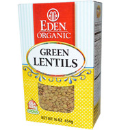 Eden Foods, Organic, Green Lentils, 16 oz (454 g)