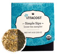 Vitaco Organic Simple Sips Loose Tea Sampler  Assorted Flavors - 3 oz