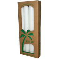 Aloha Bay, Palm Wax Taper Candles, Unscented, White, 4 Pack, 9 in (23 cm) Each