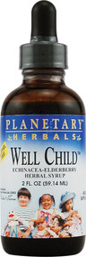 3 PACK of Planetary Herbals Well Child Echinacea-Elderberry Herbal Syrup -- 2 fl oz