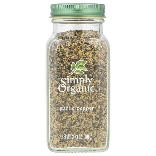 <img alt="Simply Organic, Garlic Pepper, 3.73 oz (106 g)" title="Simply Organic, Garlic Pepper, 3.73 oz (106 g),089836185150"