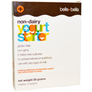 3 PACK of Belle+Bella, Non-Dairy Yogurt Starter, 4 Packets, (5 g) Each