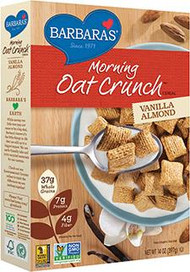 Barbaras Bakery, Morning Oat Crunch Cereal, Vanilla Almond, 14 oz (397 g)