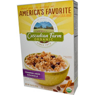 3 PACK of Cascadian Farms Organic Granola Cereal Cinnamon Raisin -- 15.6 oz