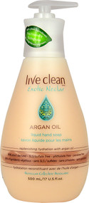 Live Clean, Hydrating Liquid Hand Soap, Argan Oil, 17 fl oz (500 ml)