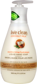 Live Clean, Moisturizing Liquid Hand Soap, Coconut Milk, 17 fl oz (500 ml)