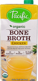 Pacific Foods Organic Bone Broth Unsalted Chicken -- 32 fl oz