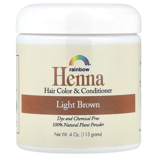 <img alt="Rainbow Research, Henna, Hair Color and Conditioner, Light Brown, 4 oz (113 g)" title="Rainbow Research, Henna, Hair Color and Conditioner, Light Brown, 4 oz (113 g),000518400132"