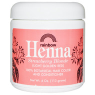 Rainbow Research, Henna, Hair Color and Conditioner, Strawberry Blonde (Light Golden Red), 4 oz (113 g) (Discontinued Item)