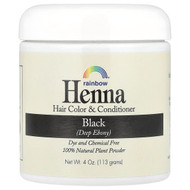 <img alt="Rainbow Research, Henna, Hair Color & Conditioner, Black, 4 oz (113 g)" title="Rainbow Research, Henna, Hair Color & Conditioner, Black, 4 oz (113 g),000518400026"