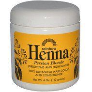 3 PACK of Rainbow Research, Henna, Hair Color and Conditioner, Blonde, 4 oz (113 g)