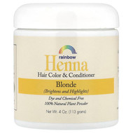 <img alt="Rainbow Research, Henna, Hair Color and Conditioner, Blonde, 4 oz (113 g)" title="Rainbow Research, Henna, Hair Color and Conditioner, Blonde, 4 oz (113 g),000518400118"