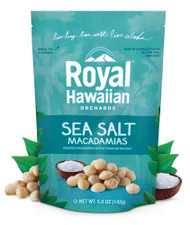 3 PACK of Royal Hawaiian Orchards Macadamias Sea Salt -- 4 oz