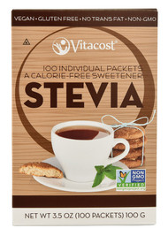 Vitaco, Stevia - Calorie Free Sweetener - Non-GMO & Gluten Free - 100 Packets