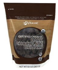 Vitaco, Certified Organic Dark Chocolate Chunks - Non-GMO & Gluten Free - 10 oz (283 g)