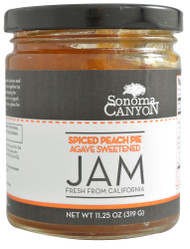 Vitaco - Sonoma Canyon, Agave Sweetened Jam,  Spiced Peach Pie - Gluten Free - Non-GMO & Vegetarian - 11.25 oz (319 g)