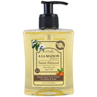 A La Maison de Provence, Liquid Soap For Hand & Body, Sweet Almond, 10 fl oz (300 ml)