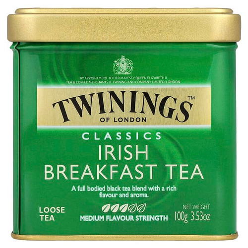 <img alt="Twinings, Classics, Irish Breakfast Loose Tea, 3.53 oz (100 g)" title="Twinings, Classics, Irish Breakfast Loose Tea, 3.53 oz (100 g),070177034856"