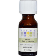 Aura Cacia, 100% Pure Essential Oil, Wild Marjoram, .5 fl oz (15 ml)