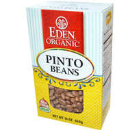 3 PACK of Eden Foods Organic Pinto Beans -- 16 oz