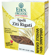 Eden Foods, Organic Spelt Ziti Rigati, 12 oz (340 g)