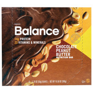 3 PACK of Balance Bar Nutrition Bar Chocolate Peanut Butter -- 6 Bars