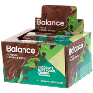 3 PACK of Balance Bar, Nutrition Bar, Chocolate Mint Cookie Crunch, 6 Bars, 1.76 oz (50 g) Each