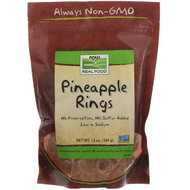 Now Foods, Real Food, Pineapple Rings, 12 oz (340 g) (Discontinued Item)