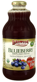 Lakewood, Organic 100% Juice Blend,  Blueberry - 32 fl oz