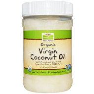 Now Foods, Real Food, Organic, Virgin Coconut Oil, 12 fl oz (355 ml)