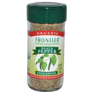 Frontier Natural Products, Organic Black Pepper, Fine Grind, 1.80 oz (52 g)