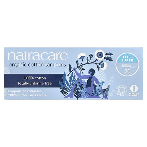 <img alt="Natracare, Organic Cotton Tampons, Super, 20 Tampons" title="Natracare, Organic Cotton Tampons, Super, 20 Tampons,782126002006"