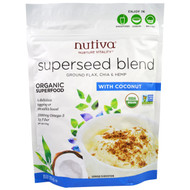 3 PACK of Nutiva, Organic Superseed Blend, With Coconut, 10 oz (283 g)