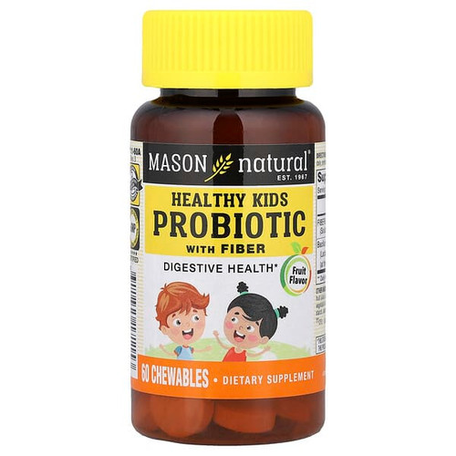 <img alt="Mason Natural, Healthy Kids Probiotic with Fiber, Fruit, 60 Chewables" title="Mason Natural, Healthy Kids Probiotic with Fiber, Fruit, 60 Chewables,311845171153"