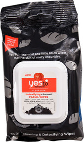 3 PACK of Yes To Inc Yes to Tomatoes Detoxifying Charcoal Facial Wipes -- 30 Wipes