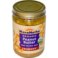 3 PACK of MaraNatha, Organic Peanut Butter, Crunchy, 16 oz (454 g)
