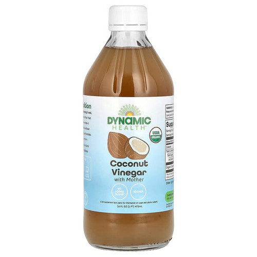 <img alt="Dynamic Health, Coconut Vinegar with Mother, 16 fl oz (473 ml)" title="Dynamic Health, Coconut Vinegar with Mother, 16 fl oz (473 ml),790223926958"