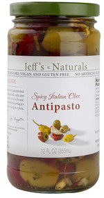 Jeffs Naturals, Spicy Italian Olive Antipasto - 12 fl oz