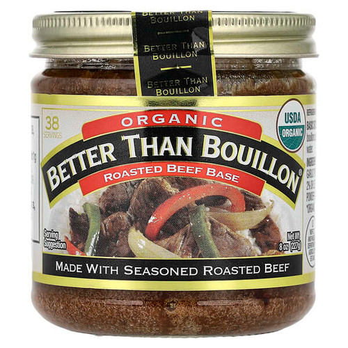 <img alt="Better Than Bouillon, Organic Roasted Beef Base, 8 oz (227 g)" title="Better Than Bouillon, Organic Roasted Beef Base, 8 oz (227 g),098308002833"