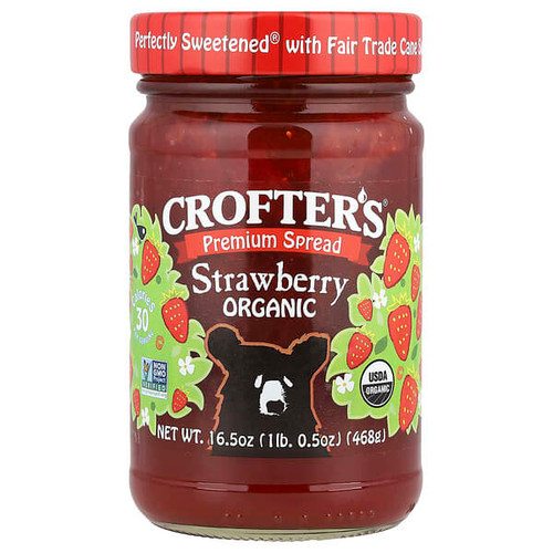 <img alt="Crofters Organic, Organic Premium Spread, Strawberry, 16.5 oz (468 g)" title="Crofters Organic, Organic Premium Spread, Strawberry, 16.5 oz (468 g),067275006519"