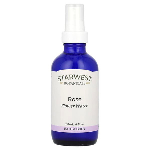 <img alt="Starwest Botanicals, Flower Water, Rose, 4 fl oz (118 ml)" title="Starwest Botanicals, Flower Water, Rose, 4 fl oz (118 ml),767963003942"
