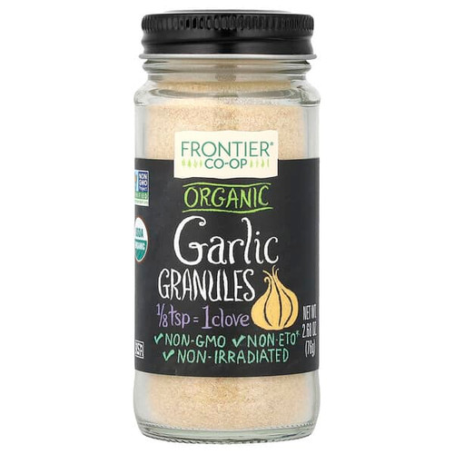 <img alt="Frontier Co-op, Organic, Garlic, Granules, 2.68 oz (76 g)" title="Frontier Co-op, Organic, Garlic, Granules, 2.68 oz (76 g),089836184696"